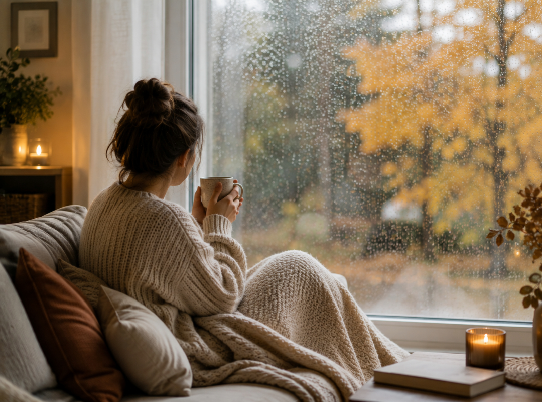 Herbststimmung vor dem Fenster